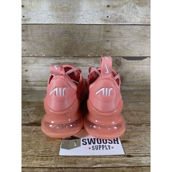 Nike Women's Air Max 270 Crimson Bliss White DJ2746 600 Size 5.5 - Picture 4 of 8